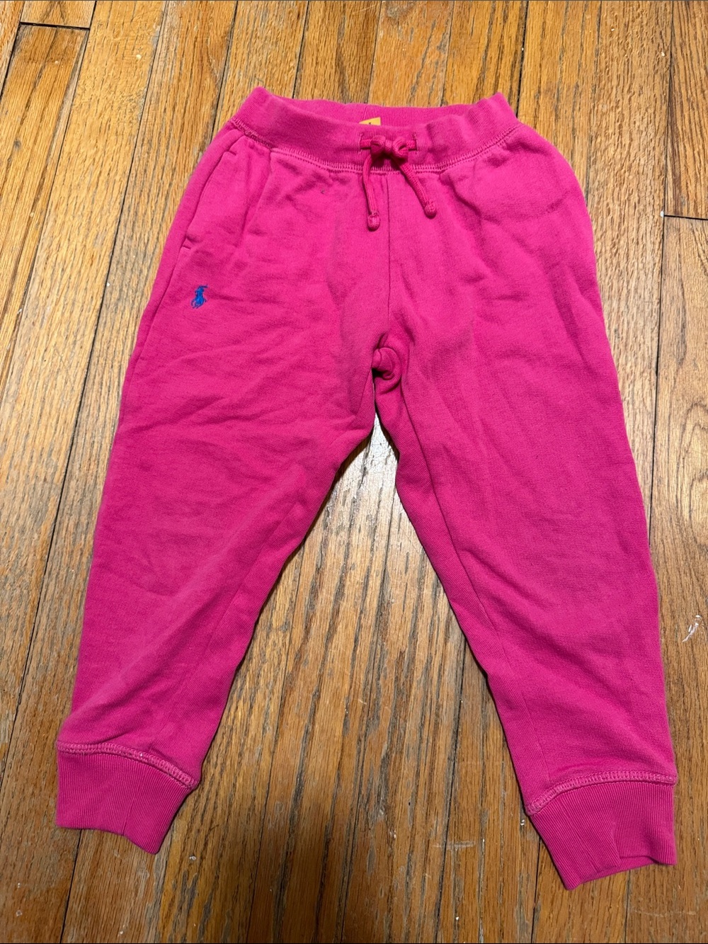 Ralph Lauren Bright Pink Girls' Jogger Sweatpants